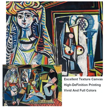 Pablo Picasso je Les femmes d'Alger Platno, Slike, Reprodukcije Znanih umetniških del Platno Umetnosti Plakatov In Fotografij Wall Art Slike