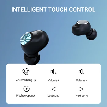TWS Bluetooth 5.0 Slušalke 2200mAh Polnjenje Box Brezžične Slušalke 9D Stereo Šport Nepremočljiva Čepkov Slušalke Z Mikrofonom