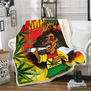 Reggae Pevec Bob Marley Plevela Suh Bedspread Vrgel Postelji, Odejo Kavč, Stol Ostali Posteljno Perilo, Doma Notranjo Odejo Odrasle Otroke 14