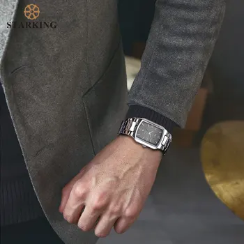 STARKING Moških Japonski Kvarčni gibanje Ure Poslovneži 2020 Prihoda Moda Priložnostne Znane blagovne Znamke iz Nerjavečega Jekla Watch BM0605