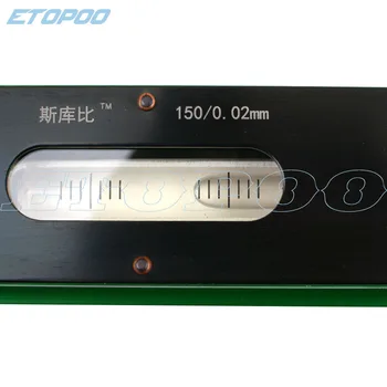 Visoka Kakovost 0.02 mm 100 mm/150 mm/200mm/250mm/300mm Mehanski merilnik Ravni Instrumenta za Merjenje Orodje bar merilnik ravni