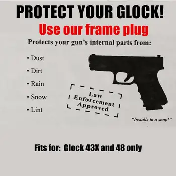 Oprijem Okvir Vstavite Vtič za Glock 43X 48 Pištolo Pištolo Ročaj Luknjo Zamašek Votlini Slug Tulec, 9mm Mag Revije Magwell Dodatki