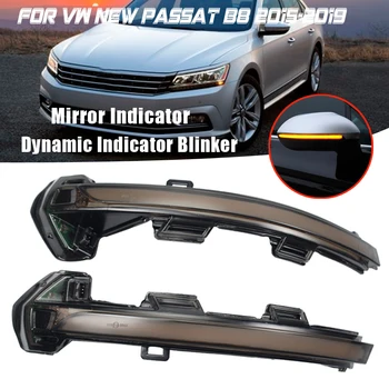 Odlično LED Blinker Dinamično Vključite Opozorilne Luči Strani Vzvratnega Ogledala Luč Za Volkswagen VW Passat B8-2020 Za Arteon