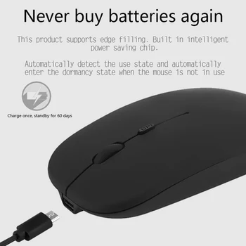 2.4 G Wireless Mouse Ultra-Tanek Tiho Miško Za Domačo Uporabo V Pisarni Izklop Urad Zvezek Za Ponovno Polnjenje Prenosni Optični Miši D30